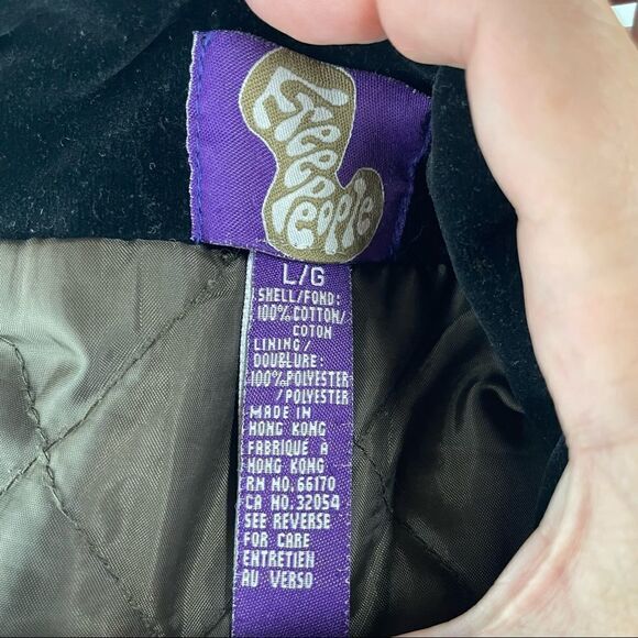 Free People Velvet Ashby Double Breasted Quilted Blazer Coat - Picture 9 of 9